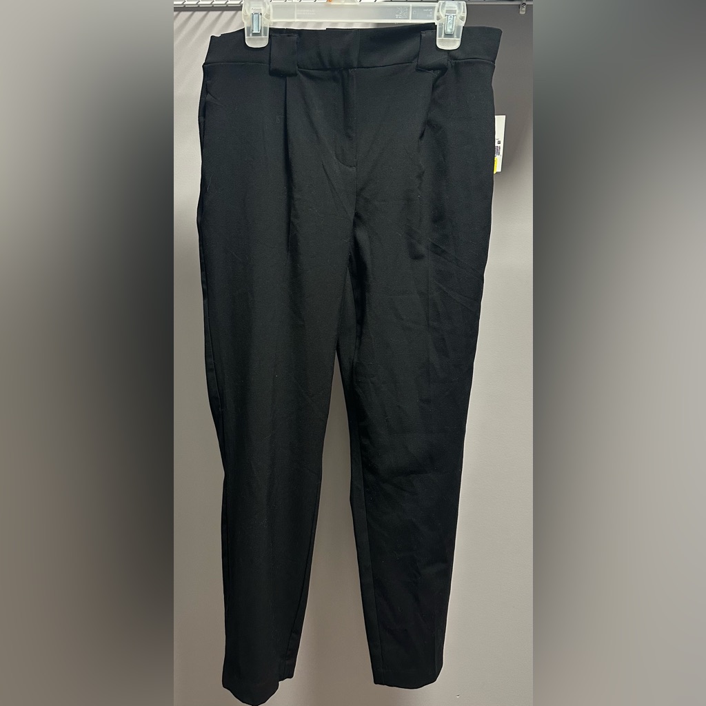 Ophelia Roe Size 8, Black, Front Zipper Dress Pants.
